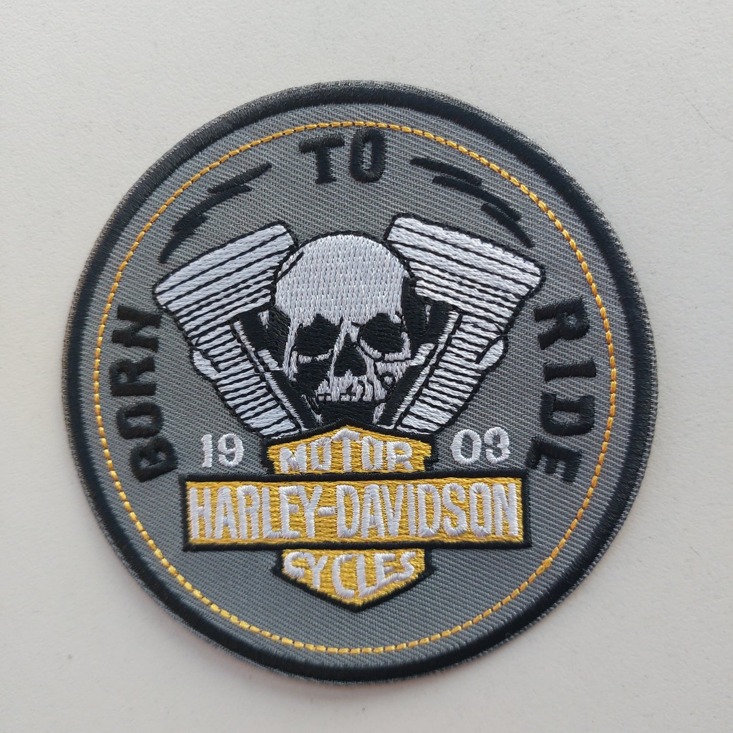 Nuova Toppa Patch Harley Davidson, piccola per davanti giubbotto Moto