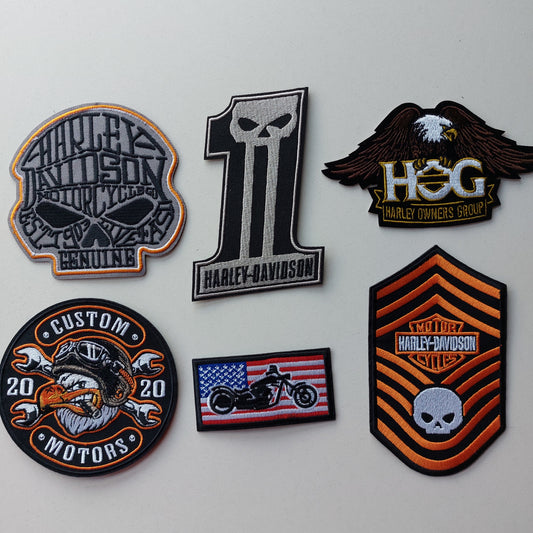 Set Lotto 6 toppe patches Harley Davidson