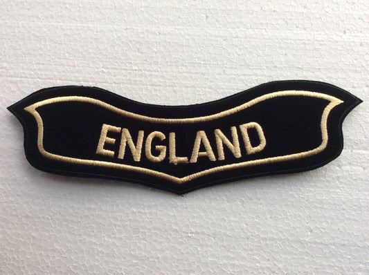 Grand Ecusson patch  sous aigle Hog – ENGLAND – couleur or