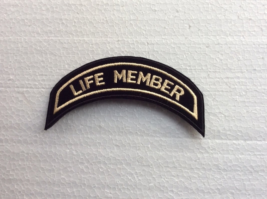Large gold color bow LIFE MEMBER patch