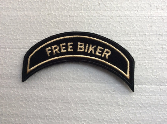 Grande patch Toppa arco – FREE BIKER – lettere classiche