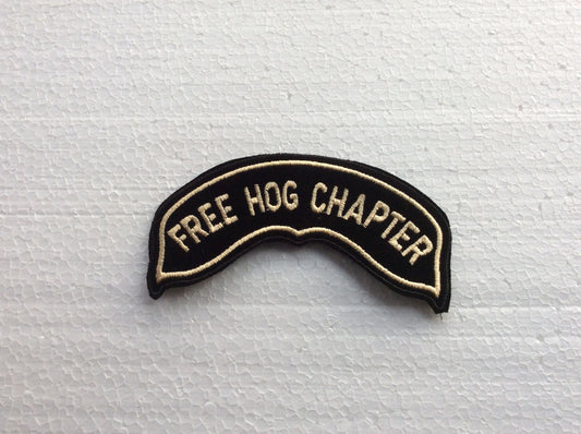 Grande patch toppa Rocker – FREE HOG CHAPTER –