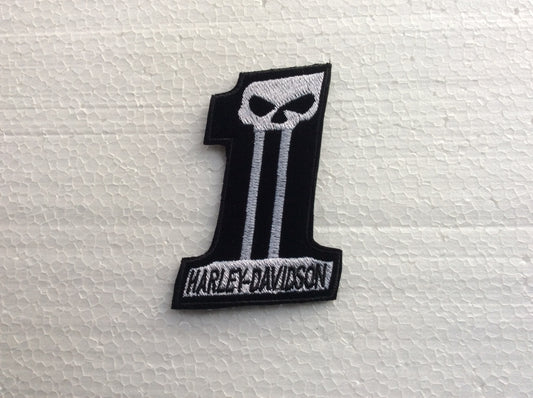 Large AMERICAN ONE / NUMBER ONE SKULL HD patch 