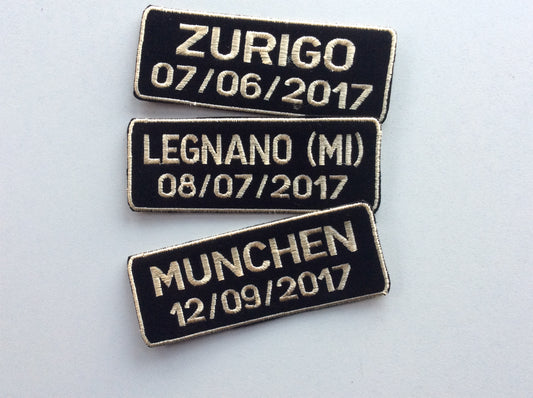 Patch, small rectangular patch personalized with your name 