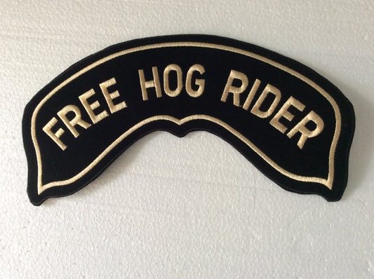 Grand Ecusson patch roker – FREE HOG RIDER –