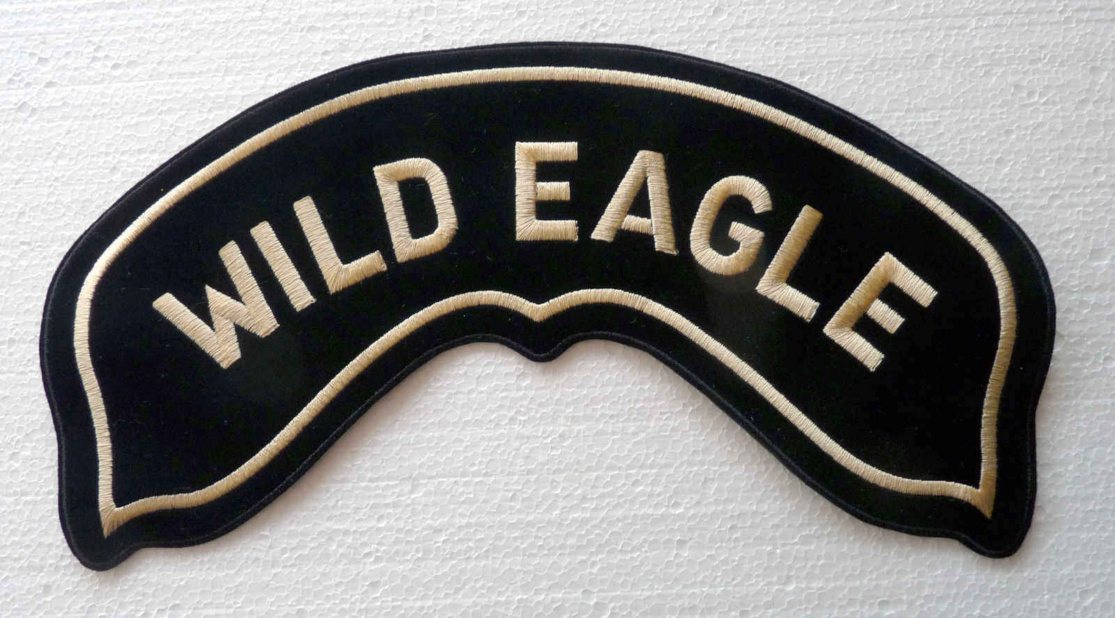 Small Hog Eagle Rocker Patch, personalized with your name